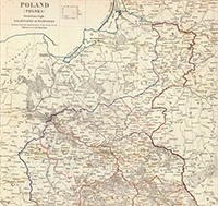Карта Восточной Пруссии и Польши. 1831 г.