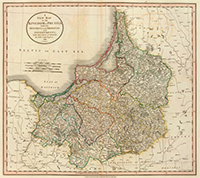Карта Королевства Пруссии. 1799 год.