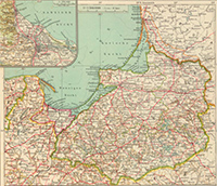 Карта Пруссии, 1929 г.